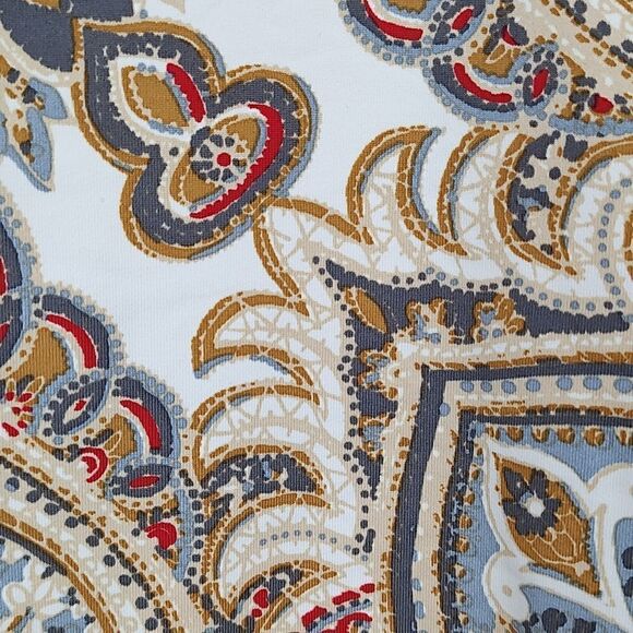 J. McLaughlin Signature Tee Catalina Cloth Paisley 3/4 Length Sleeve Top - Picture 9 of 9